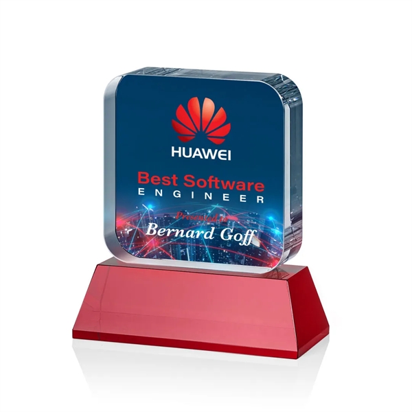 Flamborough VividPrint™ Award on Base - Red... from ASI 84592 St Regis Group / St Regis