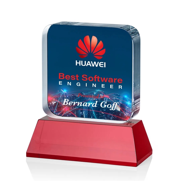 Flamborough VividPrint™ Award on Base - Red... from ASI 84592 St Regis Group / St Regis