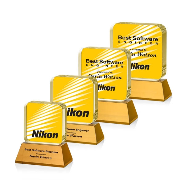 Flamborough VividPrint™ Award on Base - Amber... from ASI 84592 St Regis Group / St Regis