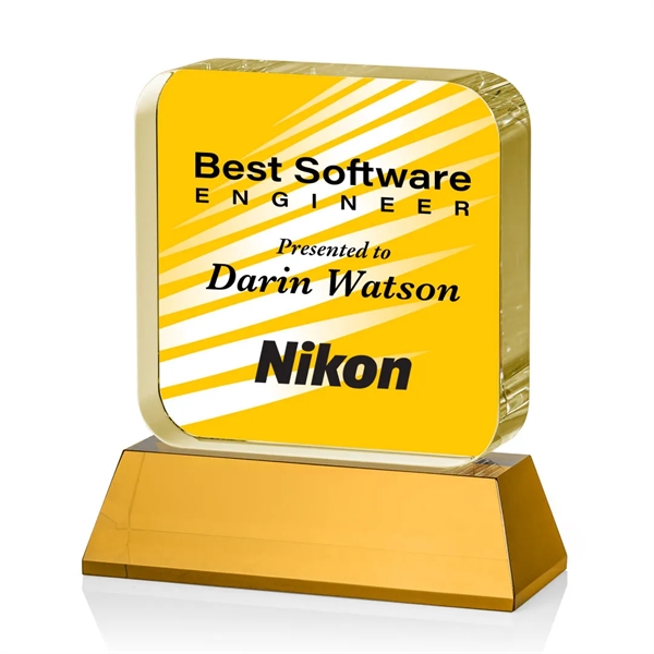 Flamborough VividPrint™ Award on Base - Amber... from ASI 84592 St Regis Group / St Regis