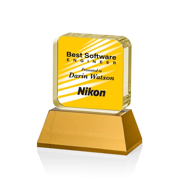 Flamborough VividPrint™ Award on Base - Amber... from ASI 84592 St Regis Group / St Regis