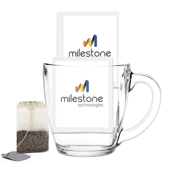 Glass Mug with Custom tea Bags... from ASI 89971 Stuff A Mug