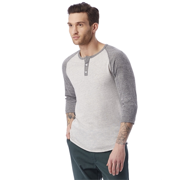 Alternative Unisex Eco-Jersey™ 3/4-SleeveRaglan Henley... from ASI 34063 alphabroder