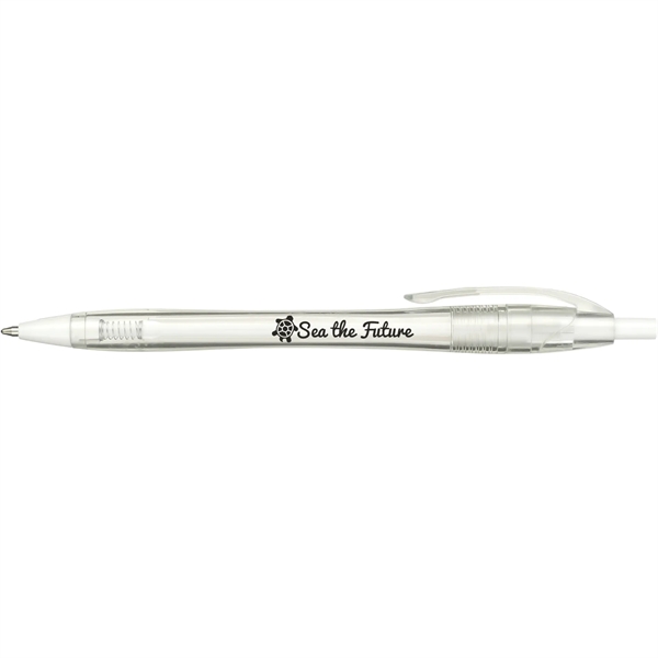 Plunger action ballpoint pen made with recycled PET.... from ASI 66887 PCNA / Bullet