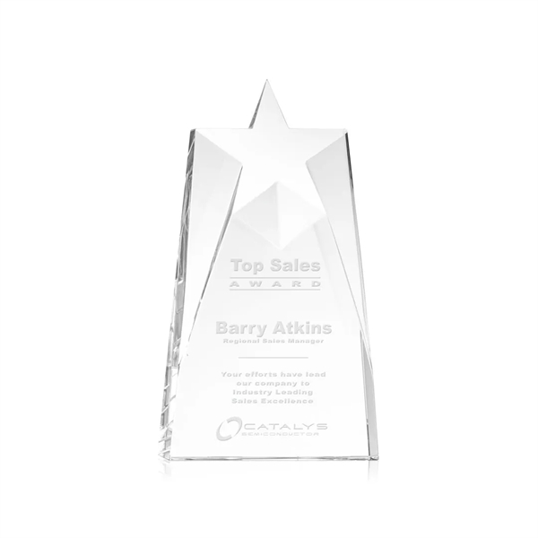 Our prestigious Thick Optical Crystal Millington Star Award on base features... from ASI 84592 St Regis Group / St Regis