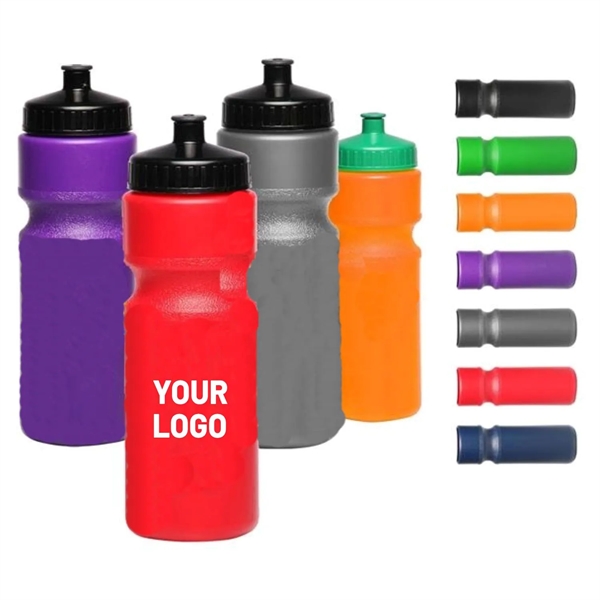Colored drinking push cap water bottle, 28 oz. capacity with 1... from ASI 37218 Athena Promo (tm)