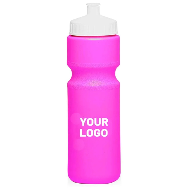 Colored drinking push cap water bottle, 28 oz. capacity with 1... from ASI 37218 Athena Promo (tm)