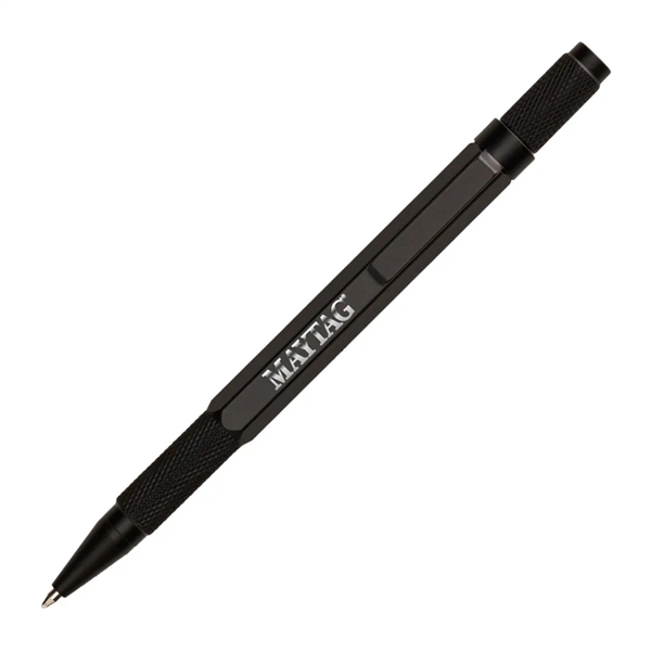 Metal twist-action ballpoint pen with satin silver trim.... from ASI 84592 St Regis Group