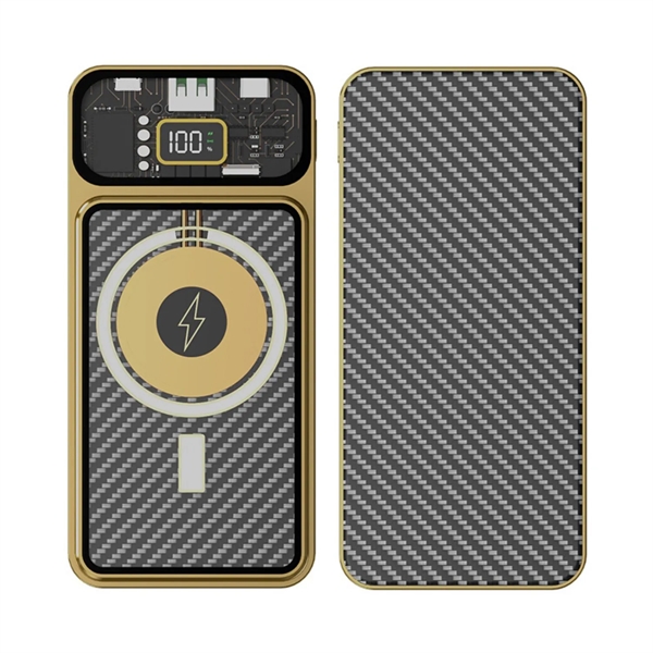 15W Wireless Charging Power Bank -10000 mAh plus 1 color silkscreen... from ASI 37218 Athena Promo (tm)