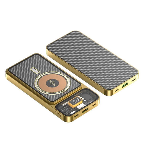 15W Wireless Charging Power Bank -10000 mAh plus 1 color silkscreen... from ASI 37218 Athena Promo (tm)