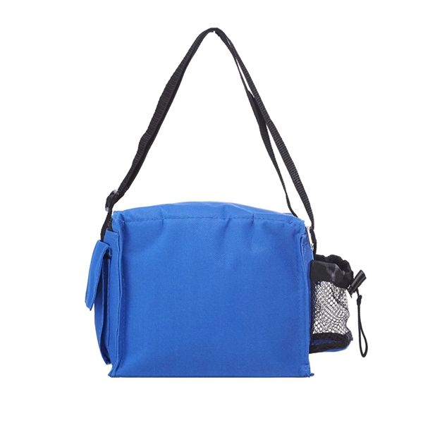 Top zipper insulated lunch bag with mesh pocket plus 1 color... from ASI 37218 Athena Promo (tm)