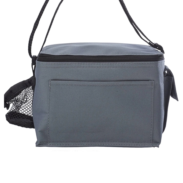 Top zipper insulated lunch bag with mesh pocket plus 1 color... from ASI 37218 Athena Promo (tm)