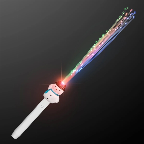 Blank or imprinted. Fiber Optic Snowman Light Wand.... from ASI 34194 ALightPromos / Alight Promotional Products