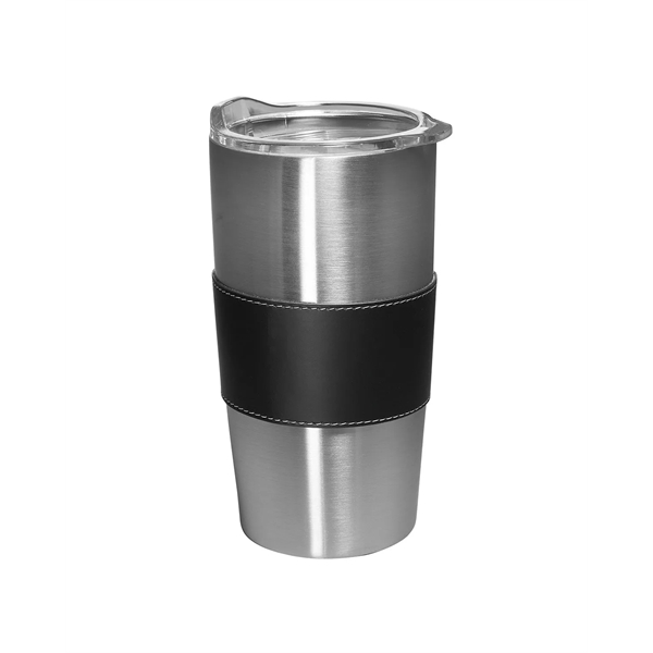 20-ounce bottle with double-wall insulation, leather sleeve, and slide-lock lid.... from ASI 79530 Prime Line