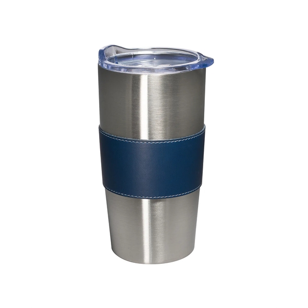 20-ounce bottle with double-wall insulation, leather sleeve, and slide-lock lid.... from ASI 79530 Prime Line