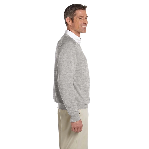 Devon & Jones men's V-neck sweater made from 100% airspun cotton.... from ASI 34063 alphabroder