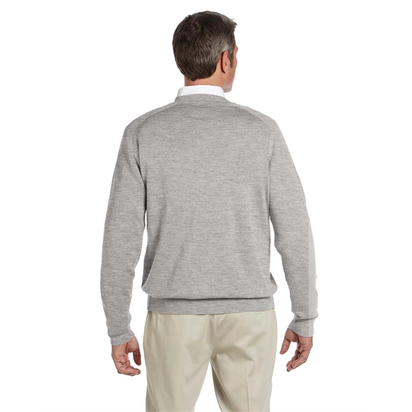 Devon & Jones men's V-neck sweater made from 100% airspun cotton.... from ASI 34063 alphabroder