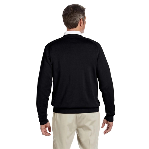 Devon & Jones men's V-neck sweater made from 100% airspun cotton.... from ASI 34063 alphabroder