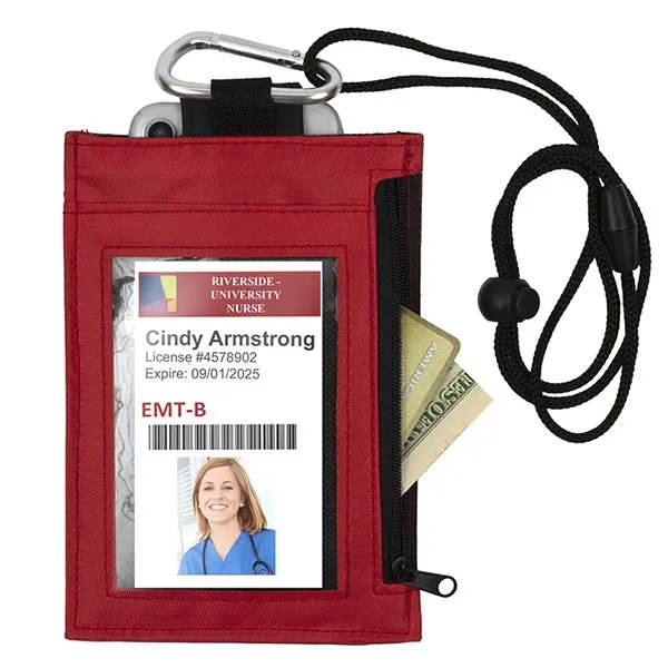 4 1/4" x 6 1/4" PVC and vinyl zippered wallet with... from ASI 62660 Innovation Line
