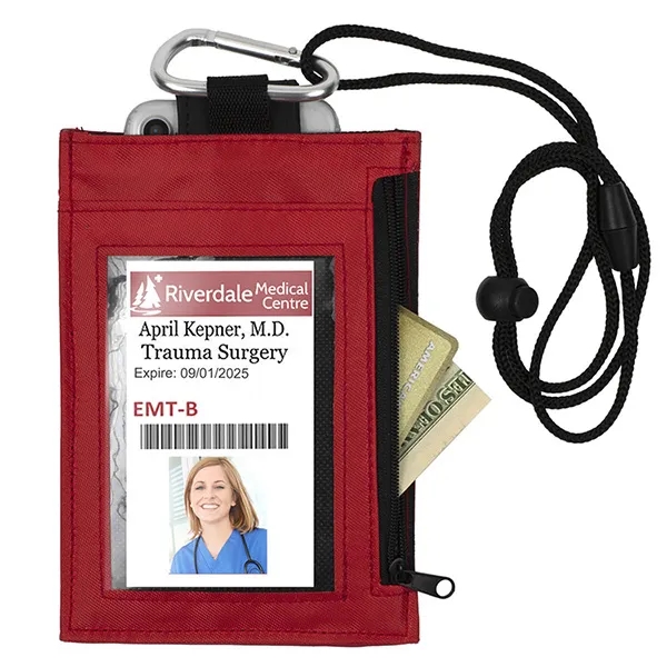 4 1/4" x 6 1/4" PVC and vinyl zippered wallet with... from ASI 62660 Innovation Line