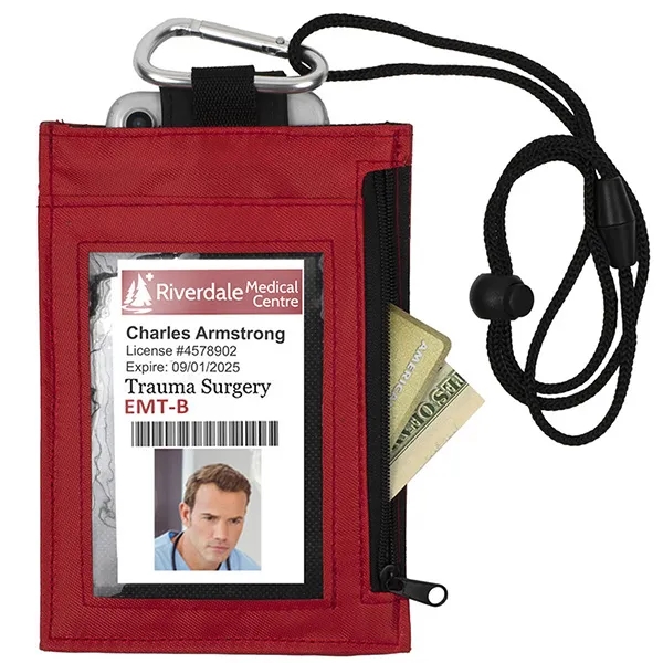 4 1/4" x 6 1/4" PVC and vinyl zippered wallet with... from ASI 62660 Innovation Line