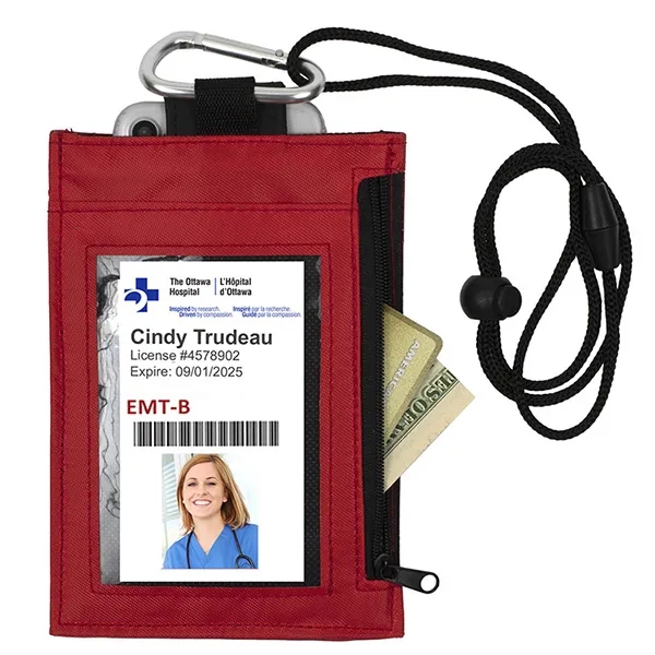 4 1/4" x 6 1/4" PVC and vinyl zippered wallet with... from ASI 62660 Innovation Line