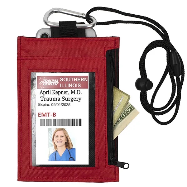 4 1/4" x 6 1/4" PVC and vinyl zippered wallet with... from ASI 62660 Innovation Line