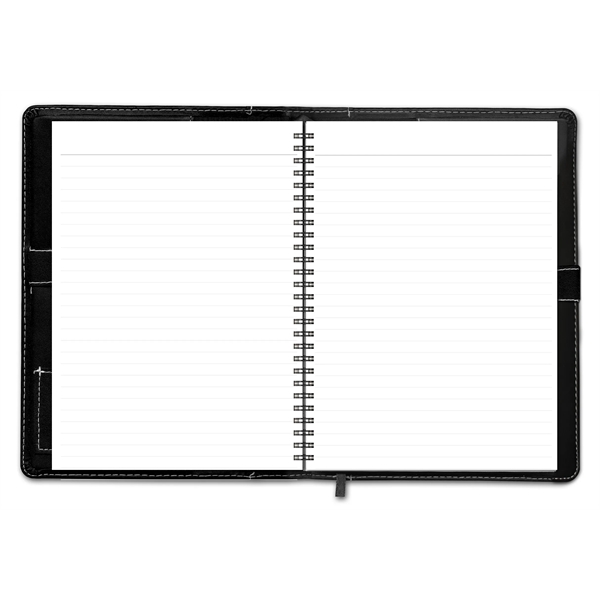7" x 9" Hampton refillable Padfolio with stitched ultra-hyde covers, a... from ASI 91340 Journalbooks/Timeplanner Calendars