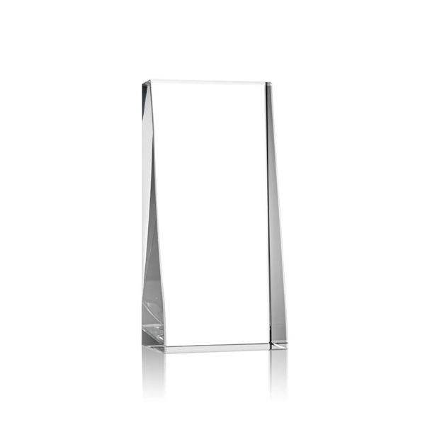 This tall optical crystal tower award wedges up from the bottom... from ASI 84592 St Regis Group / St Regis