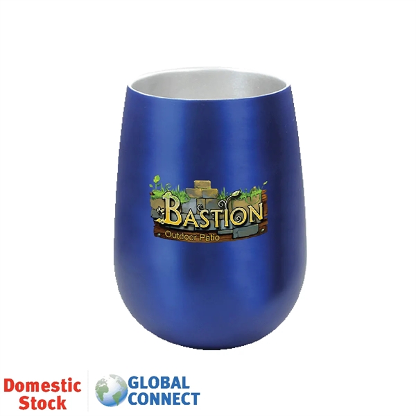 Halcyon® 12 oz. Stainless Steel Wine Glass, Full Color Digi... from ASI 30270 Aakron Line