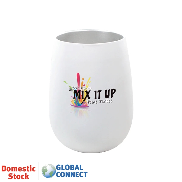 Halcyon® 12 oz. Stainless Steel Wine Glass, Full Color Digi... from ASI 30270 Aakron Line