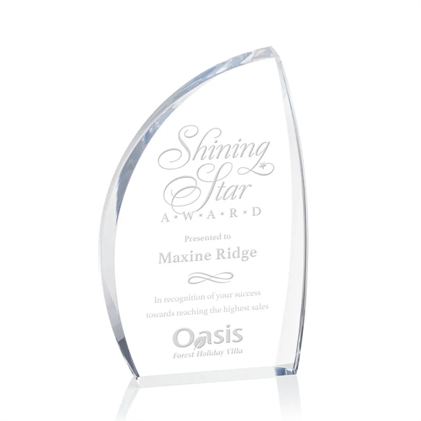 The Duncan Award features solid clear acrylic that reveals a curved... from ASI 84592 St Regis Group / St Regis