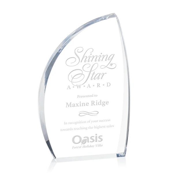 The Duncan Award features solid clear acrylic that reveals a curved... from ASI 84592 St Regis Group / St Regis