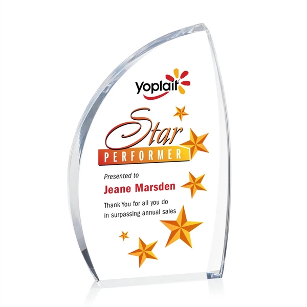 The Duncan VividPrint™ Award features solid clear acrylic that reveals a... from ASI 84592 St Regis Group / St Regis