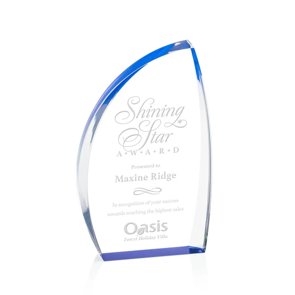 The Duncan Award features solid clear acrylic with blue accent that... from ASI 84592 St Regis Group / St Regis