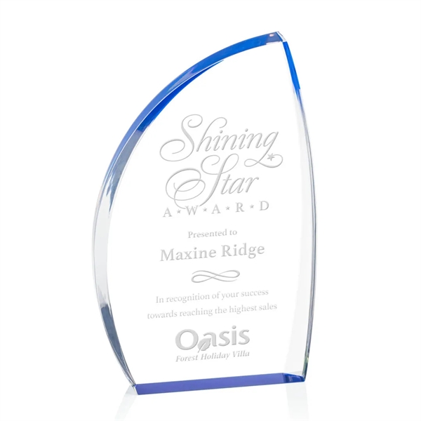 The Duncan Award features solid clear acrylic with blue accent that... from ASI 84592 St Regis Group / St Regis