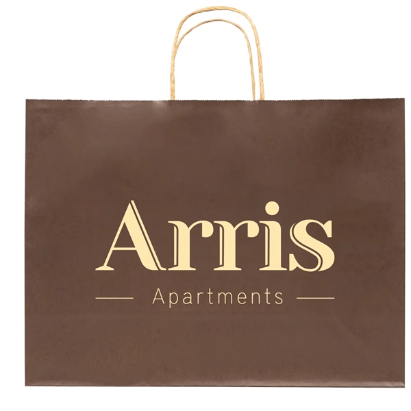 Solid Tinted Kraft Shopping Bags... from ASI 75731 PWS / Pacific Western Sales/Cater Line