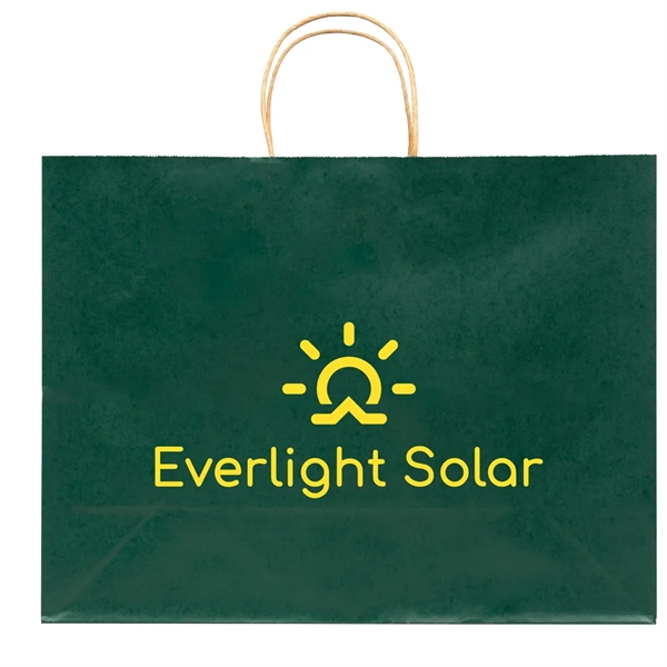 Solid Tinted Kraft Shopping Bags... from ASI 75731 PWS / Pacific Western Sales/Cater Line