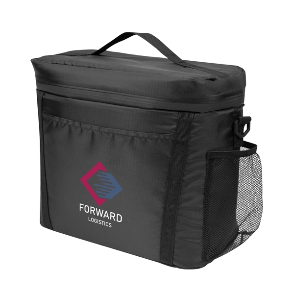15 can capacity rPET recycled polyester cooler with zipper top opening... from ASI 61125 Hit Promotional Products / Hit®