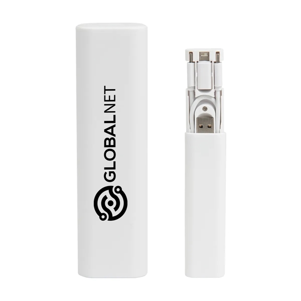 ABS plastic charging cable that's compatible with Apple Lightning®, MicroUSB and... from ASI 61125 Hit Promotional Products / Hit®