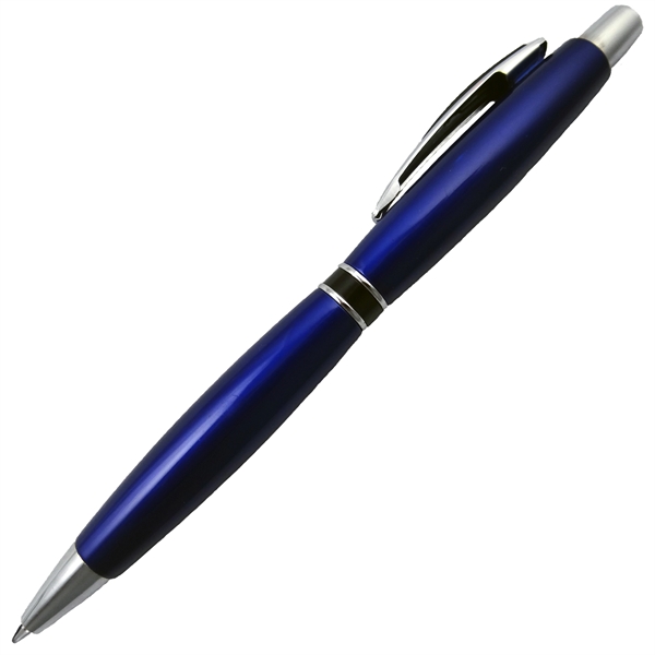 Glide ink click action ballpoint pen designed with a tapered metallic... from ASI 57956 Graphco line