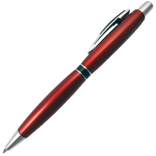 Glide ink click action ballpoint pen designed with a tapered metallic... from ASI 57956 Graphco line