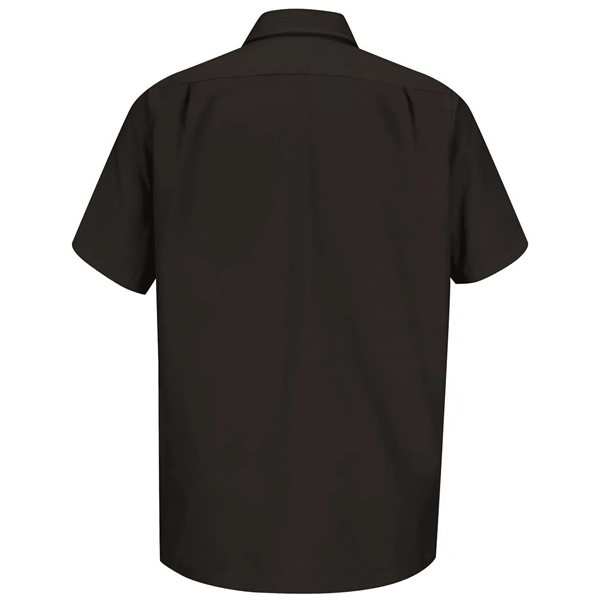 Short sleeve work shirt with double-needle stitching throughout, wrinkle resistance, soil... from ASI 84358 S&S Activewear