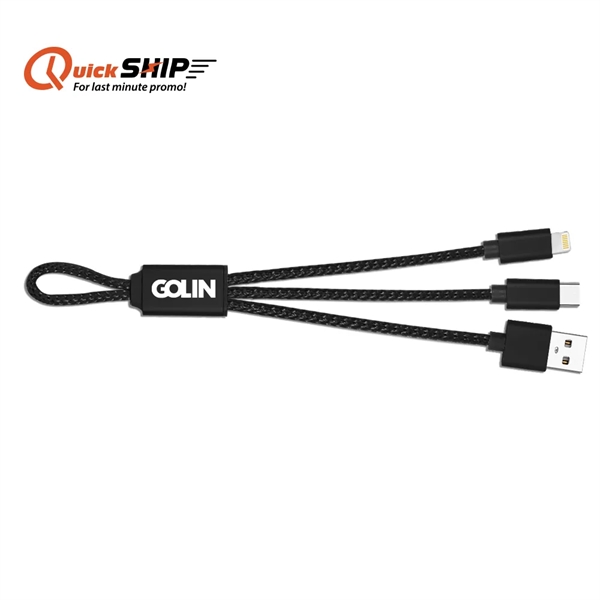 The FlexCharge Duo: a chic, durable USB-C & Lightning cable, ready... from ASI 90154 Sunjoy Group Inc