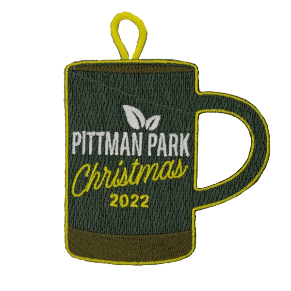 3" custom embroidered hanging holiday decorations in assorted colors and styles.... from ASI 52263 EMT / EMT EASY