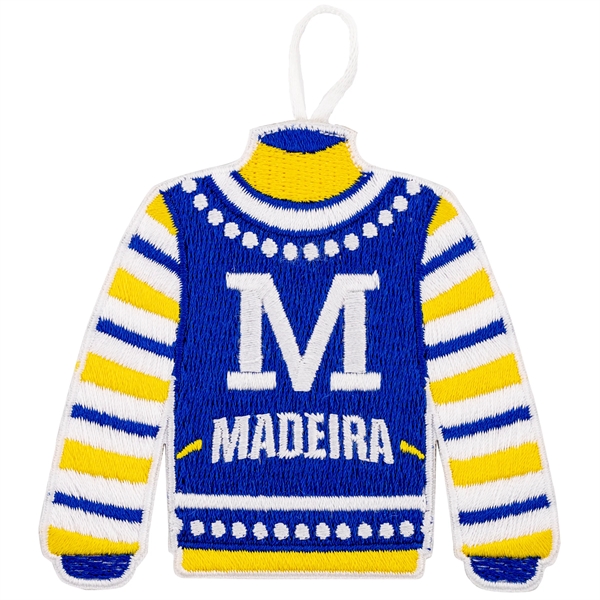 3" custom embroidered hanging holiday decorations in assorted colors and styles.... from ASI 52263 EMT / EMT EASY