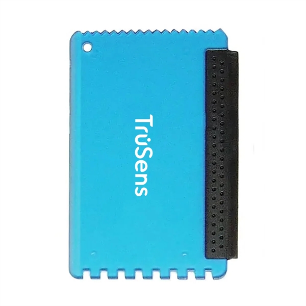 Mini ice scraper with squeegee on a keychain.... from ASI 63549 Jornik Manufacturing Corp / Jornik