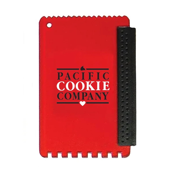 Mini ice scraper with squeegee on a keychain.... from ASI 63549 Jornik Manufacturing Corp / Jornik