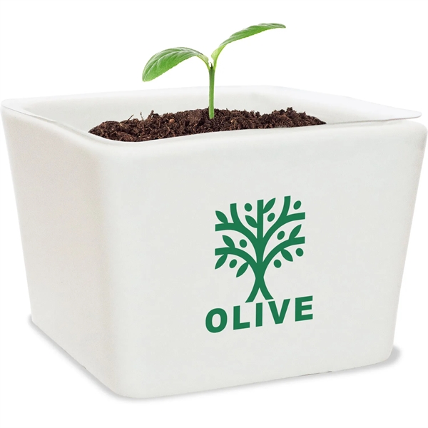 The ceramic planter features a drainage hole at the bottom and... from ASI 54100 Fields Manufacturing Inc / Fields