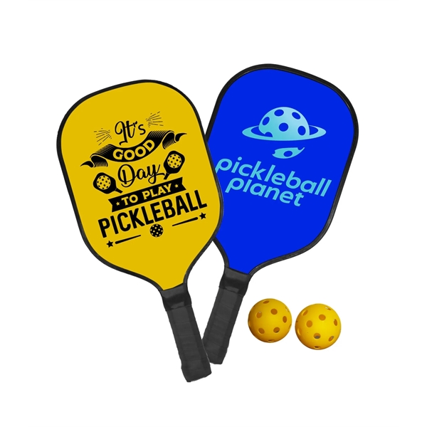 Graphite Pickleball Set (2-Pack); includes 2 paddles, 2 pickleballs and a... from ASI 76730 Peerless Umbrella Co Inc / Threads By Peerless
